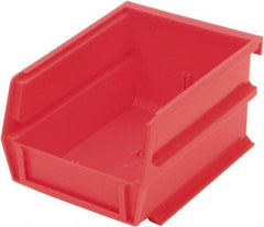 Triton - 5-3/8" Deep, Red Polypropylene Hopper Stacking Bin - 3" High x 4-1/8" Wide x 5-3/8" Long - Best Tool & Supply