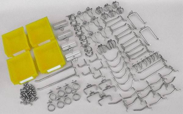 Triton - 83 Piece, Pegboard Hook Set - Zinc Alloy & Steel - Best Tool & Supply