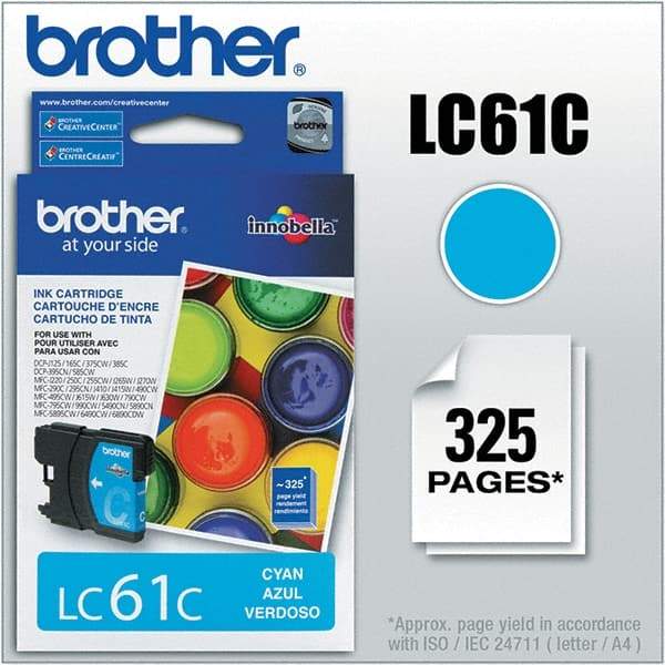 Brother - Cyan Ink Cartridge - Use with Brother DCP-J140W, 165C, 375CW, 385C, 395CN, 585CW, MFC-250C, 255CW, 290C, 295CN, 490CW, 495CW, J615W, 775CW, 790CW, 795CW, 990CW - Best Tool & Supply