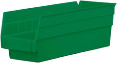 Akro-Mils - 11-5/8" Deep, Green Hopper Shelf Bin - 4" High x 4-1/8" Wide x 11-5/8" Long - Best Tool & Supply