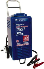 Associated Equipment - 6/12 Volt Battery Charger - 100 Amps/75 Amps, 375 Starter Amps - Best Tool & Supply