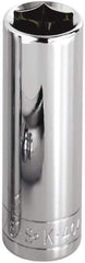 SK - 1/4", 1/4" Drive, Deep Hand Socket - 6 Points, Steel, Chrome Finish - Best Tool & Supply