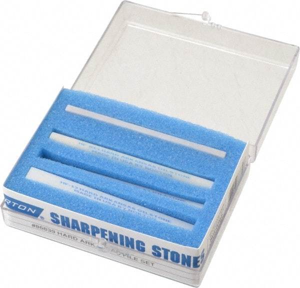 Norton - 4 Piece Novaculite Stone Kit - Hard Arkansas Novaculite - Best Tool & Supply