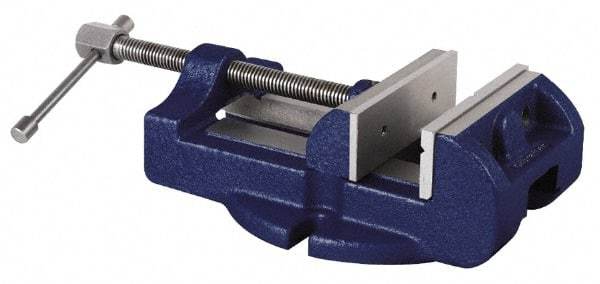 Gibraltar - 3" Jaw Width, 3" Jaw Opening Capacity, Horizontal Stationary Machine Vise - Manual Operation, 1 Station, 9" Long x 2-3/4" High x 1-1/2" Deep, 1-1/2" Jaw Height - Best Tool & Supply