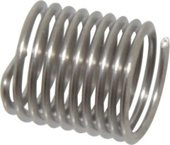 Heli-Coil - M8x1.00 Metric Fine, 12mm OAL, Free Running Helical Insert - 9-3/8 Free Coils, Tanged, 304 Stainless Steel, Bright Finish, 1-1/2D Insert Length - Best Tool & Supply