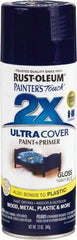 Rust-Oleum - Navy Blue, Gloss, Enamel Spray Paint - 8 Sq Ft per Can, 12 oz Container, Use on Multipurpose - Best Tool & Supply