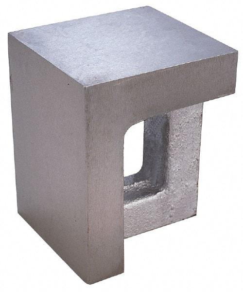 Interstate - 1 Hole, 12" High x 8" Wide x 10" Deep, Right Angle Iron - Semi-Steel, Precision Ground, Parallel & Square to within 0.0018" per 6" - Best Tool & Supply