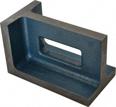 Interstate - 1 Hole, 8" High x 4-1/2" Wide x 5" Deep, Right Angle Iron - Semi-Steel, Precision Ground, Parallel & Square to within 0.0018" per 6" - Best Tool & Supply