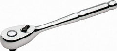 Paramount - 3/8" Drive Pear Head Quick-Release Ratchet - Chrome Finish, 8" OAL, 72 Gear Teeth - Best Tool & Supply