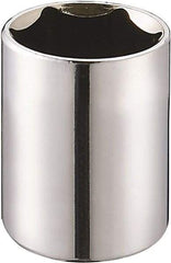 Paramount - 5/8", 1/4" Drive, Standard Hand Socket - 6 Points, 7/8" OAL, Alloy Steel, Chrome Finish - Best Tool & Supply