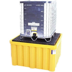 UltraTech - 400 Gal Sump, 8,000 Lb Capacity, Polyethylene Spill Deck or Pallet - 59" Long x 59" Wide x 33" High, Drain Included, 1 Tank Drum Configuration - Best Tool & Supply