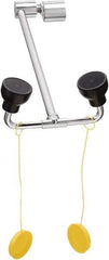 Bradley - Deck Mount, Eye & Face Wash Station - 1/2" Inlet, 30 psi Flow, 0.4 GPM Flow Rate - Best Tool & Supply