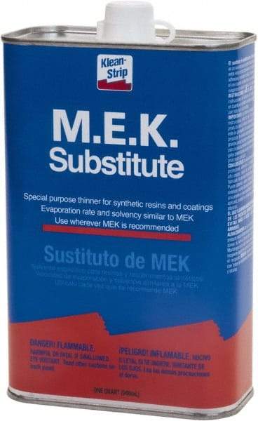 Klean-Strip - Paint Thinners & Strippers Type: MEK Container Size: 1 qt - Best Tool & Supply