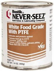 Bostik - 14 oz Can High Temperature Anti-Seize Lubricant - With PTFE, -5 to 475°F, White, Food Grade, Water Resistant - Best Tool & Supply