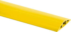 Hubbell Wiring Device-Kellems - 1 Channel, 25 Ft Long, 1/2" Max Compatible Cable Diam, Yellow PVC On Floor Cable Cover - 3" Overall Width x 3/4" Overall Height, 3/4" Channel Width x 1/2" Channel Height - Best Tool & Supply