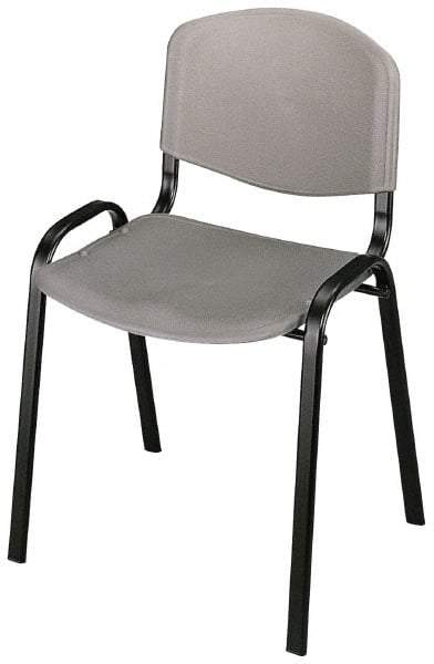 Safco - Charcoal Stackinging Chair - 21 Inch Wide x 18 Inch Deep x 7 Inch High - Best Tool & Supply