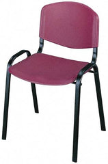 Safco - Burgundy Stackinging Chair - 21 Inch Wide x 18 Inch Deep x 7 Inch High - Best Tool & Supply