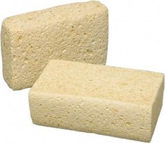 Ability One - 6-1/4" Long x 2-1/8" Wide x 1" Thick Scouring Sponge - Nonabrasive, Tan - Best Tool & Supply