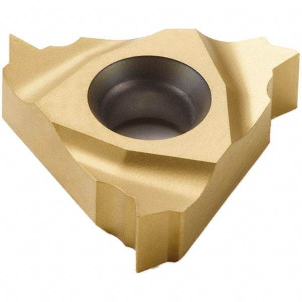 Seco - 16NL Internal Left Hand 14 NPT Laydown Threading Insert - Grade CP500, TiAlN/TiN Coated Carbide - Best Tool & Supply