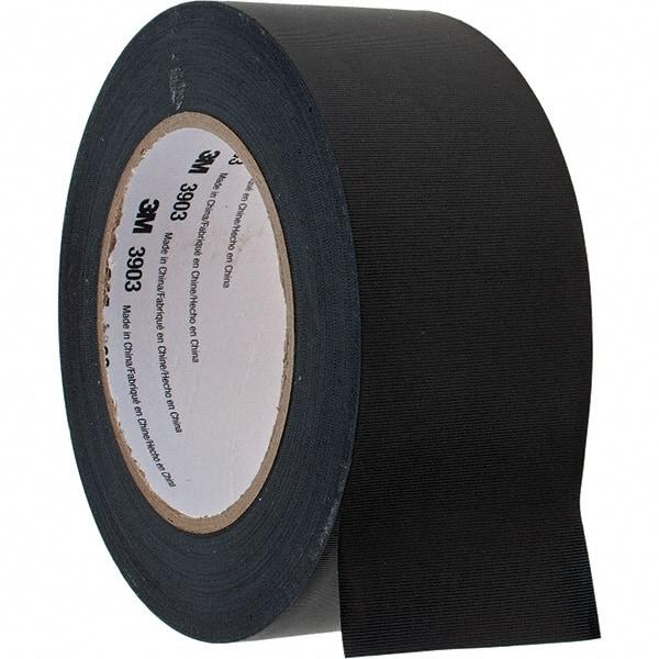 3M - 2" x 50 Yds Black Duct Tape - 6.5 mil, Rubber Adhesive, Vinyl Backing - Best Tool & Supply