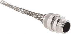 Woodhead Electrical - 14.4 to 17.45mm Capacity, Liquidtight, Straight Strain Relief Cord Grip - 1 NPT Thread, 6-1/2" Long, Aluminum - Best Tool & Supply