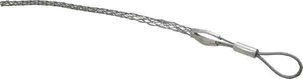 Woodhead Electrical - Flexible Eye, Closed Mesh, Steel Wire Pulling Grip - 12-3/4" Mesh, 1/2 to 0.61" Cable Diam - Best Tool & Supply