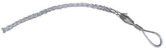 Woodhead Electrical - Offset Eye, Split Lace, Steel Wire Pulling Grip - 17" Mesh, 1-1/4 to 1.49" Cable Diam - Best Tool & Supply