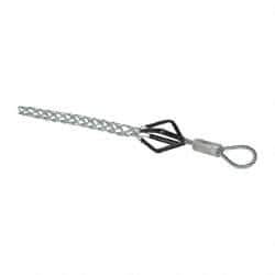 Woodhead Electrical - Flexible Eye, Closed Mesh, Steel Wire Pulling Grip - 5" Mesh, 1/4 to 0.36" Cable Diam - Best Tool & Supply