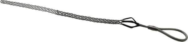 Woodhead Electrical - Flexible Eye, Closed Mesh, Steel Wire Pulling Grip - 12" Mesh, 0.37 to 0.49" Cable Diam - Best Tool & Supply