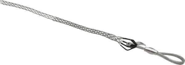 Woodhead Electrical - Flexible Eye, Closed Mesh, Steel Wire Pulling Grip - 14" Mesh, 1/2 to 0.74" Cable Diam - Best Tool & Supply