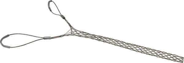 Woodhead Electrical - Double Eye, Closed Mesh, Bronze Wire Pulling Grip - 14" Mesh, 3/4 to 0.99" Cable Diam - Best Tool & Supply