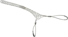 Woodhead Electrical - Double Eye, Closed Mesh, Bronze Wire Pulling Grip - 18" Mesh, 1-1/2 to 1.74" Cable Diam - Best Tool & Supply