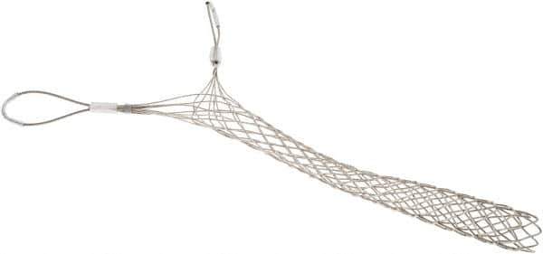 Woodhead Electrical - Double Eye, Closed Mesh, Bronze Wire Pulling Grip - 22" Mesh, 2 to 2.49" Cable Diam - Best Tool & Supply