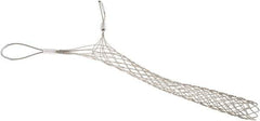 Woodhead Electrical - Double Eye, Closed Mesh, Bronze Wire Pulling Grip - 22" Mesh, 2 to 2.49" Cable Diam - Best Tool & Supply