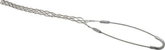 Woodhead Electrical - 1/2 to 0.61 Inch Cable Diameter, Tinned Bronze, Single Loop Support Grip - 18 Inch Long, 770 Lb. Breaking Strength, 11 Inch Mesh Length - Best Tool & Supply