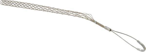 Woodhead Electrical - 3/4 to 0.99 Inch Cable Diameter, Tinned Bronze, Offset Loop Support Grip - 21 Inch Long, 960 Lb. Breaking Strength, 14 Inch Mesh Length - Best Tool & Supply