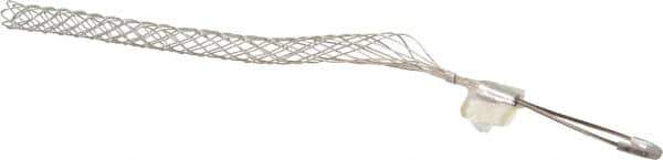 Woodhead Electrical - 1 to 1.24 Inch Cable Diameter, Tinned Bronze, Offset Loop Support Grip - 22 Inch Long, 1,680 Lb. Breaking Strength, 15 Inch Mesh Length - Best Tool & Supply