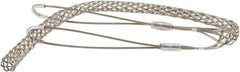 Woodhead Electrical - 3/4 to 0.99 Inch Cable Diameter, Tinned Bronze, Double Loop Support Grip - 36 Inch Long, 2,700 Lb. Breaking Strength, 26 Inch Mesh Length - Best Tool & Supply