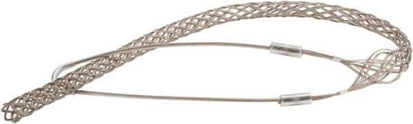 Woodhead Electrical - 3/4 to 0.99 Inch Cable Diameter, Tinned Bronze, Single Loop Support Grip - 36 Inch Long, 2,700 Lb. Breaking Strength, 26 Inch Mesh Length - Best Tool & Supply