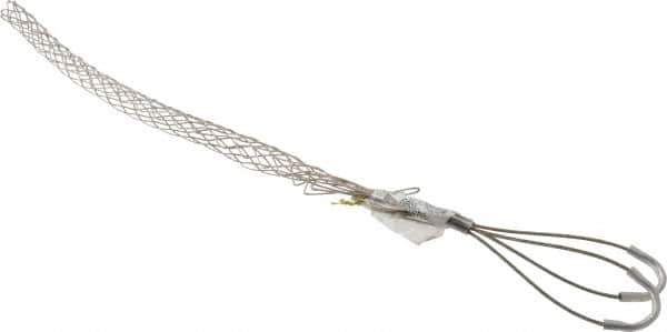 Woodhead Electrical - 3/4 to 0.99 Inch Cable Diameter, Tinned Bronze, Double Loop Support Grip - 21 Inch Long, 1,320 Lb. Breaking Strength, 14 Inch Mesh Length - Best Tool & Supply