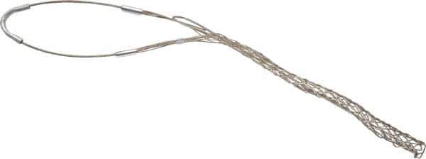 Woodhead Electrical - 0.62 to 0.74 Inch Cable Diameter, Tinned Bronze, Single Loop Support Grip - 19 Inch Long, 960 Lb. Breaking Strength, 11 Inch Mesh Length - Best Tool & Supply