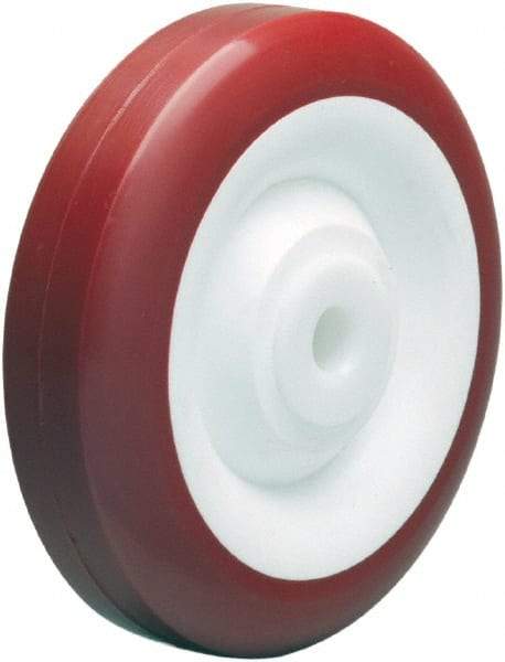 Hamilton - 5 Inch Diameter x 1-3/8 Inch Wide, Polyurethane on Polypropylene Caster Wheel - 450 Lb. Capacity, 1-5/8 Inch Hub Length, 3/8 Inch Axle Diameter, Ball Bearing - Best Tool & Supply