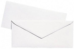 UNIVERSAL - 8-7/8" Long x 3-7/8" Wide Gummed Flap Plain White Envelope with Window - 24 Lb Paper Weight - Best Tool & Supply