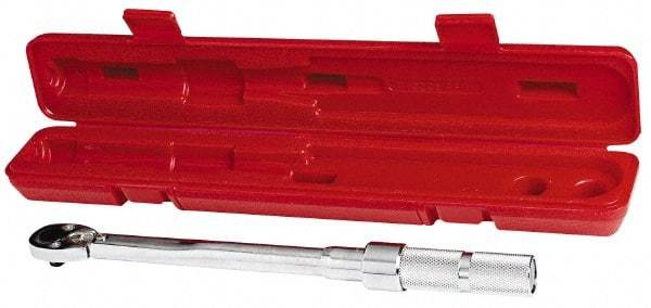 Proto - 1/4" Drive Mil Spec Micrometer Torque Wrench - 40 In/Lb to 200 In/Lb Torque, 11-45/64" OAL, Fixed Head - Best Tool & Supply