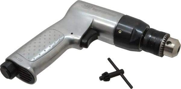 Ingersoll-Rand - 3/8" Keyed Chuck - Pistol Grip Handle, 2,000 RPM, 4 CFM, 0.5 hp, 90 psi - Best Tool & Supply