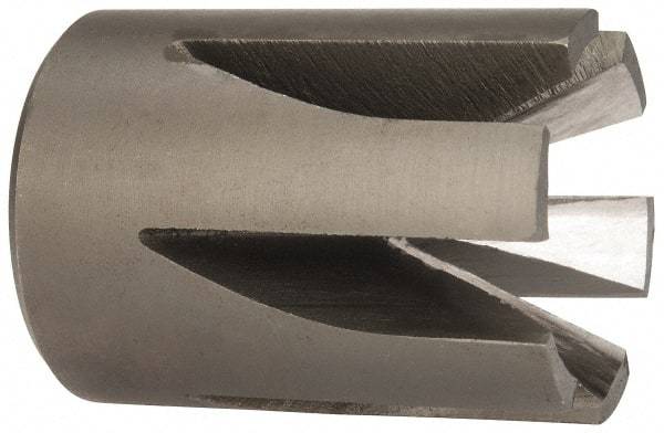 Made in USA - 90° Included Angle, 3/4-16" Hole Thread, Chamfer Edge, High Speed Steel, Outer Tube Edge Finishing Cutter - 1-1/2" Cutter Head Outside Diam, 1" Max Workpiece, 1-3/4" Long, 1/4" Threaded Hole Diam - Best Tool & Supply