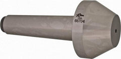 Riten - 2-3/4" Head Diam, Hardened Tool Steel Bull Nose Point Solid Dead Center - 4MT Morse Taper, 2-3/4" Point Diam, 1.077" Point Length, 2-5/64" OAL - Best Tool & Supply