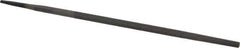 Value Collection - 6" Long, Second Cut, Round American-Pattern File - Double Cut, Tang - Best Tool & Supply