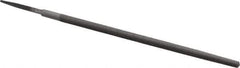 Value Collection - 8" Long, Second Cut, Round American-Pattern File - Double Cut, Tang - Best Tool & Supply