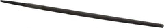 Value Collection - 8" Long, Smooth Cut, Round American-Pattern File - Double Cut, Tang - Best Tool & Supply